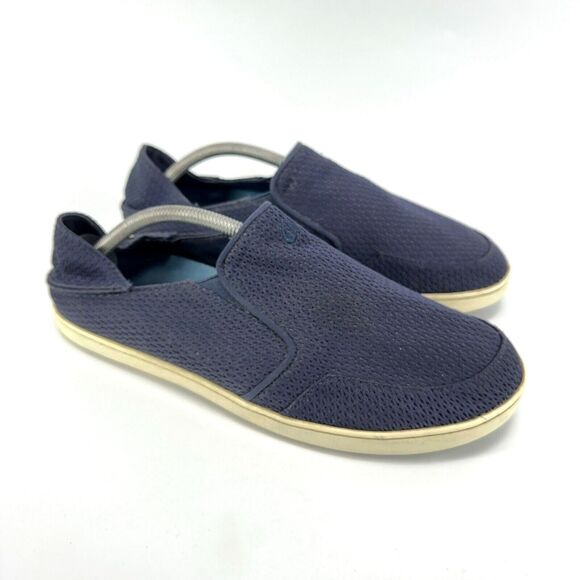 OluKai Nohea Mesh Mens Size 11.5 / 44.5 Dark Blue Slip On Comfort Beach Shoes main image 2